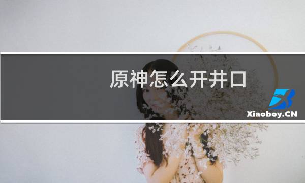 原神怎么开井口