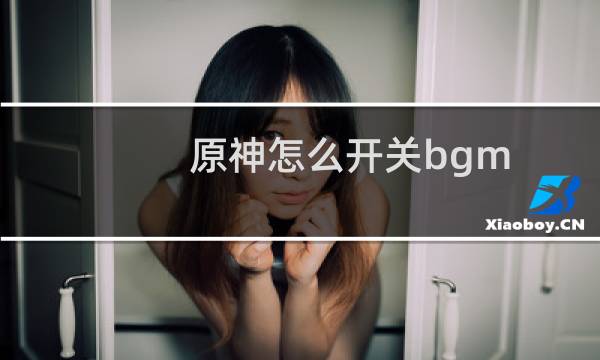 原神怎么开关bgm