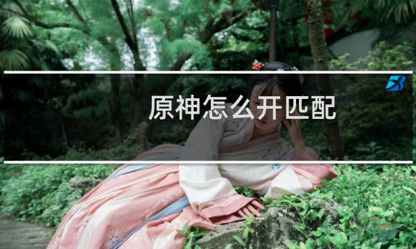 原神怎么开匹配