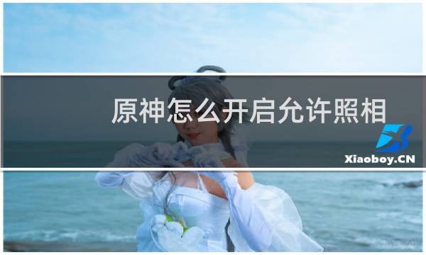 原神怎么开启允许照相