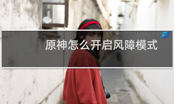 原神怎么开启风障模式
