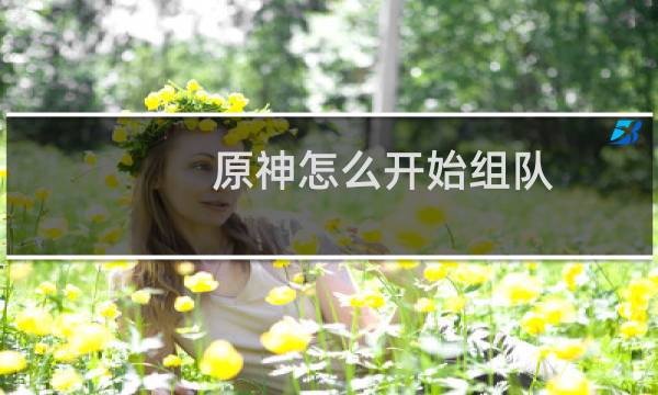 原神怎么开始组队