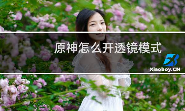 原神怎么开透镜模式