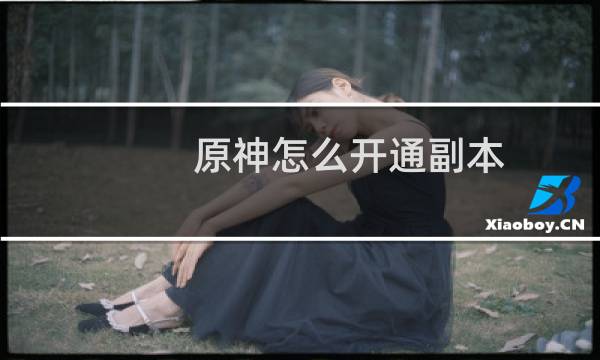 原神怎么开通副本
