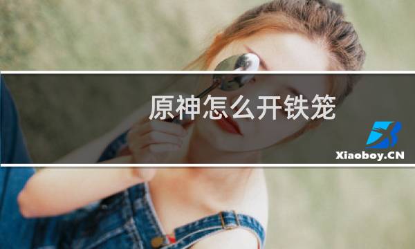 原神怎么开铁笼