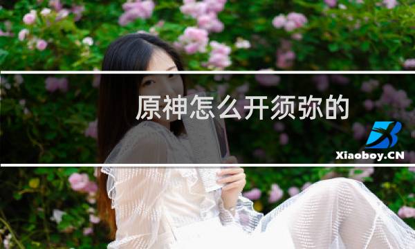 原神怎么开须弥的