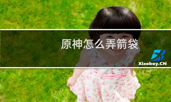 原神怎么弄箭袋