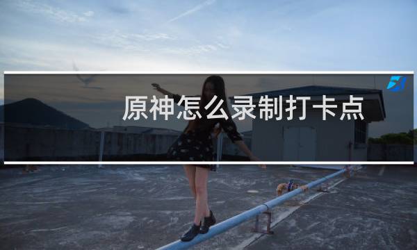 原神怎么录制打卡点