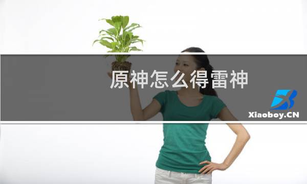 原神怎么得雷神