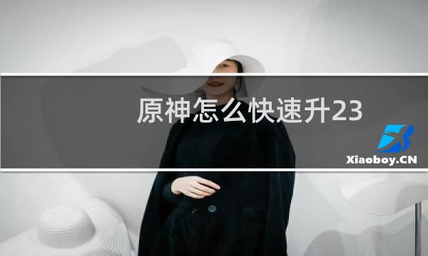原神怎么快速升23