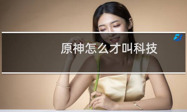 原神怎么才叫科技