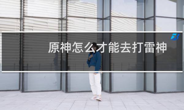原神怎么才能去打雷神
