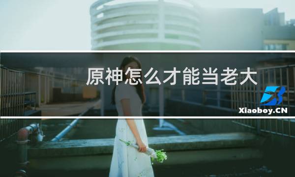 原神怎么才能当老大