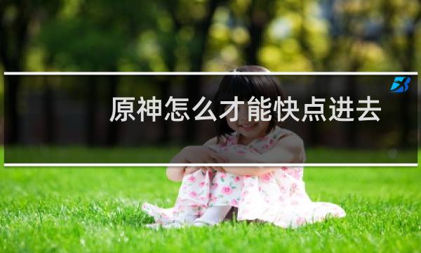 原神怎么才能快点进去