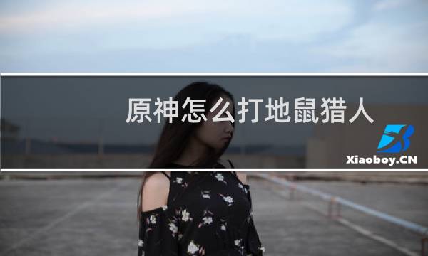 原神怎么打地鼠猎人