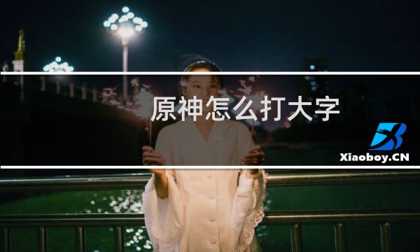 原神怎么打大字
