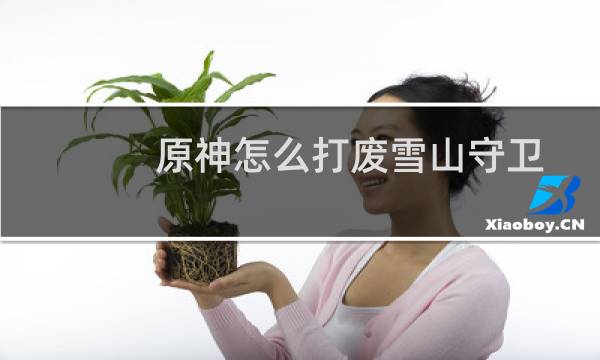 原神怎么打废雪山守卫