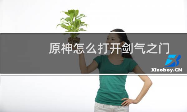 原神怎么打开剑气之门