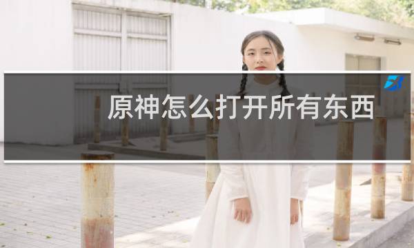 原神怎么打开所有东西