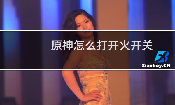 原神怎么打开火开关