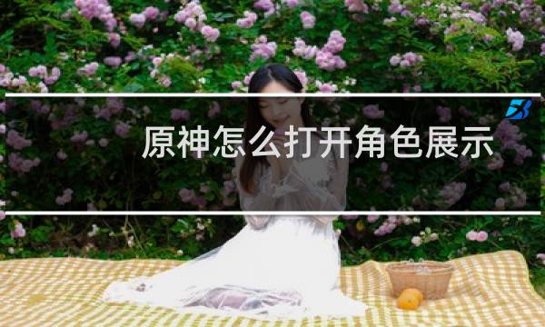 原神怎么打开角色展示