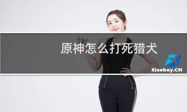 原神怎么打死猎犬