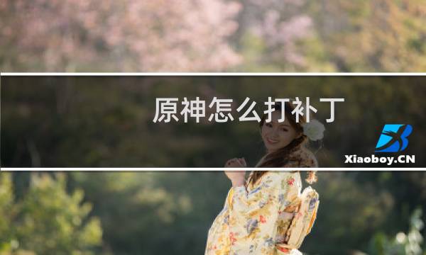 原神怎么打补丁