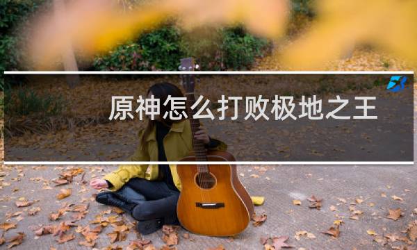 原神怎么打败极地之王