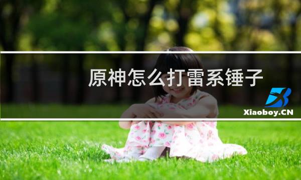 原神怎么打雷系锤子