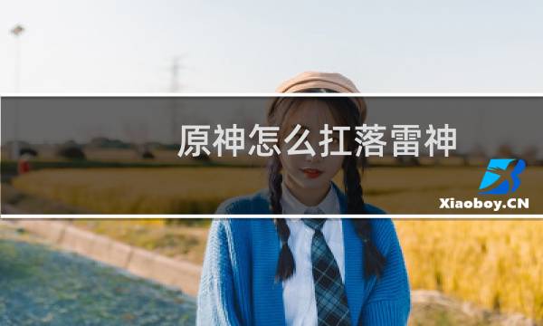 原神怎么扛落雷神