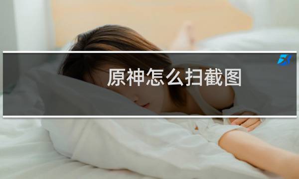 原神怎么扫截图