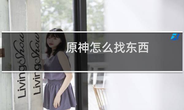 原神怎么找东西