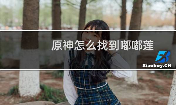 原神怎么找到嘟嘟莲