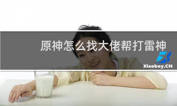 原神怎么找大佬帮打雷神