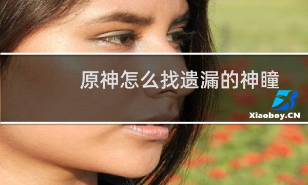 原神怎么找遗漏的神瞳