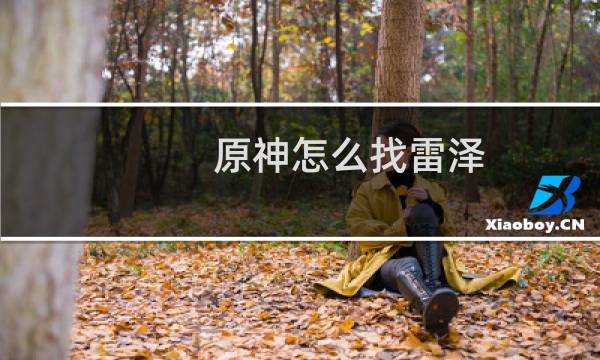 原神怎么找雷泽