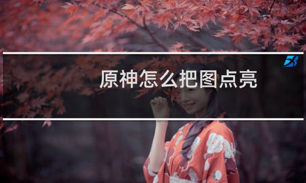 原神怎么把图点亮