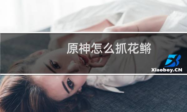 原神怎么抓花鳉