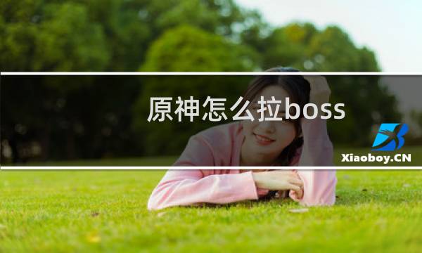 原神怎么拉boss