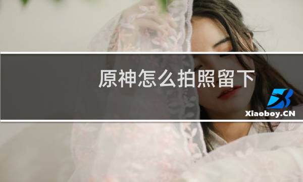 原神怎么拍照留下