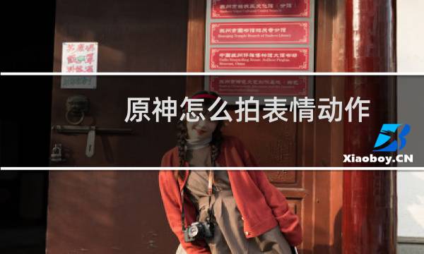 原神怎么拍表情动作