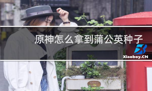 原神怎么拿到蒲公英种子