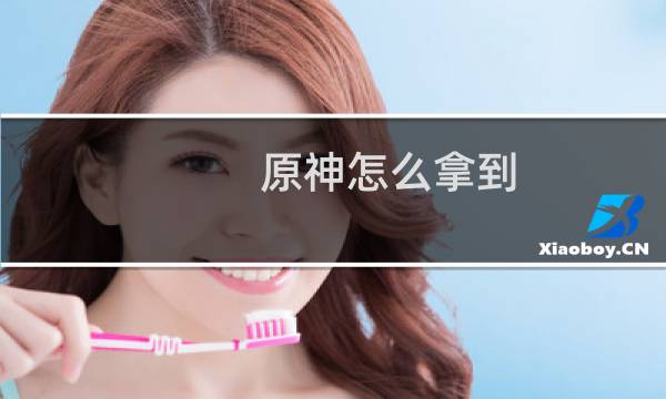 原神怎么拿到