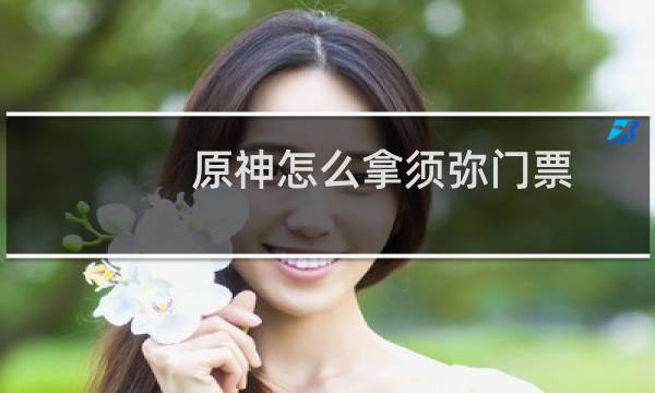 原神怎么拿须弥门票