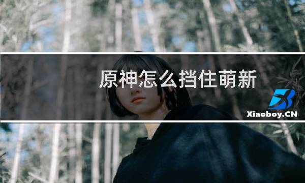 原神怎么挡住萌新