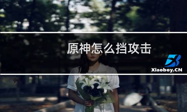 原神怎么挡攻击