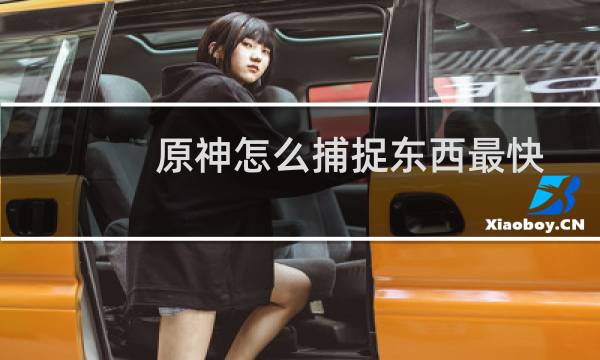 原神怎么捕捉东西最快
