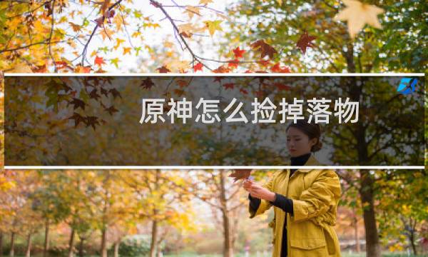 原神怎么捡掉落物