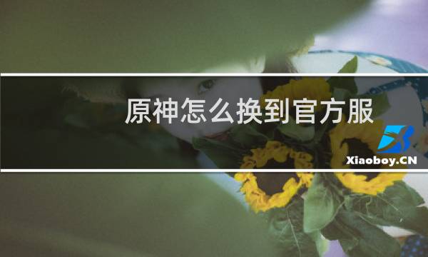 原神怎么换到官方服