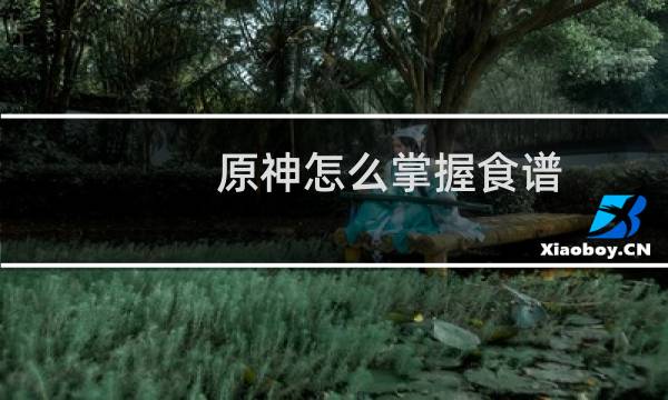 原神怎么掌握食谱